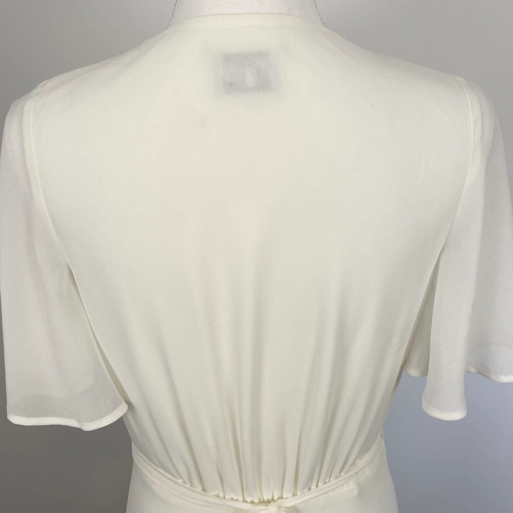 Show Me Your Mumu White Sophia Wrap Dress Size Medium New - Picture 10 of 16